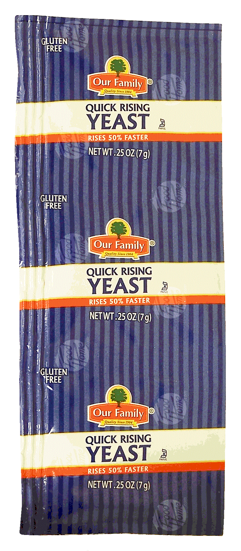 Our Family  yeast, quick rising, .25-oz. packets Full-Size Picture